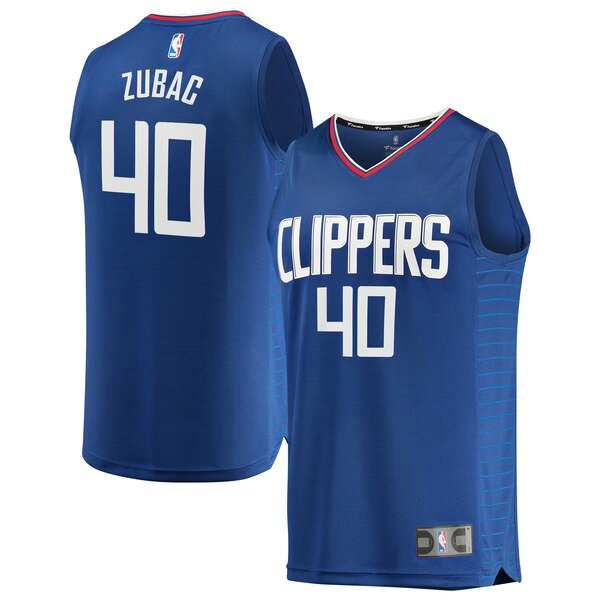 Maillot Los Angeles Clippers Homme Ivica Zubac 40 Icon Edition Bleu